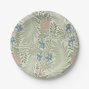 Assiettes En Carton Papier peint floral de William Morris Larkspur