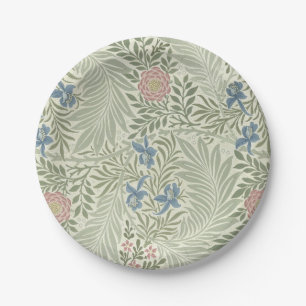 Assiettes En Carton Papier peint floral de William Morris Larkspur