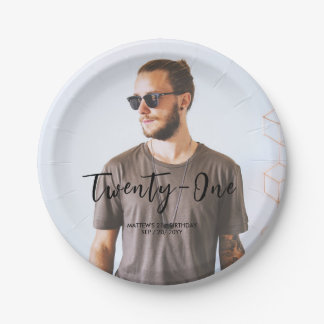 Assiettes En Carton Papier personnalisé avec lettrage pinceau pour fêt