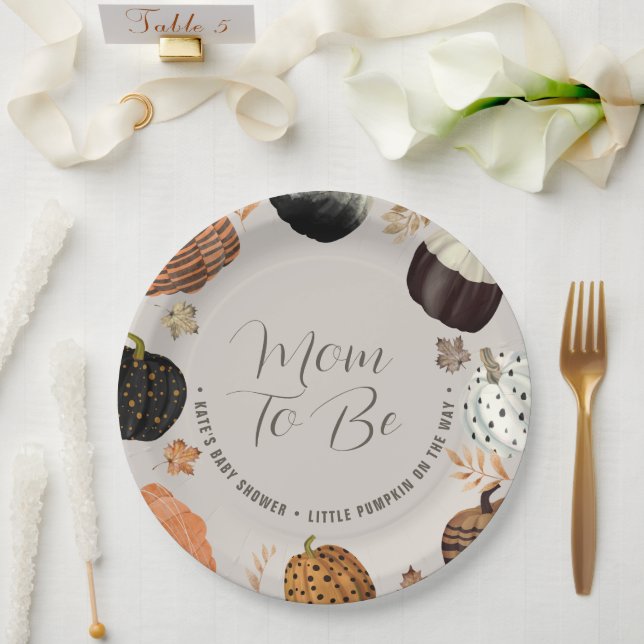 Assiettes En Carton Papier pour Baby Shower « Future maman, futur peti (Mariage)