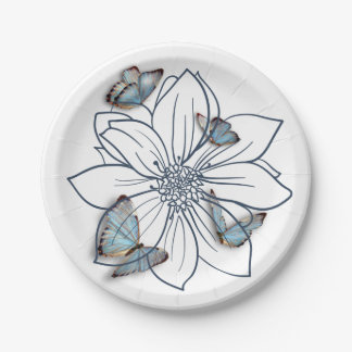 Assiettes En Carton Papillon