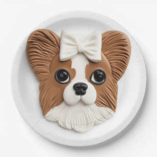 Assiettes En Carton Papillon Chien Inspiré 3D
