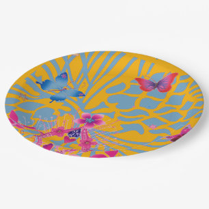 Assiettes En Carton Papillon Conception artistique Lovely pour occasio