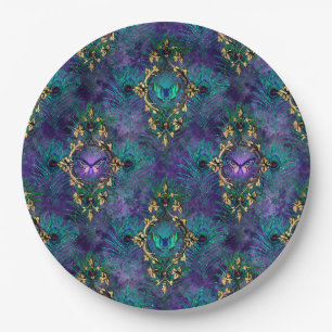 Assiettes En Carton Papillons Peacock Mariage Fournitures Plaques de p