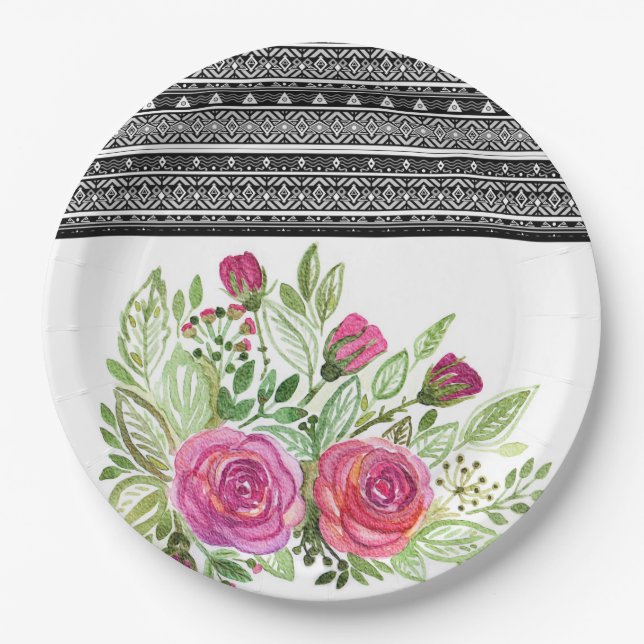 Assiettes En Carton Paquet rustique (Devant)