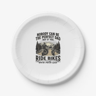 Assiettes En Carton Parfait Papa Vélo Vélos Vintage Chemise Biker Desi
