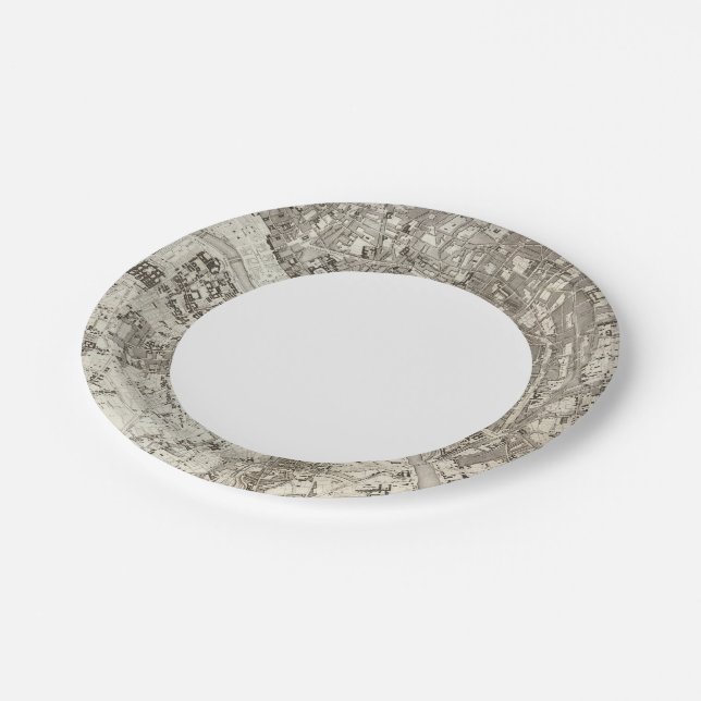 Assiettes En Carton Paris (Angle)