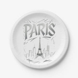 Assiettes En Carton Paris Perfect Party (paper plate)