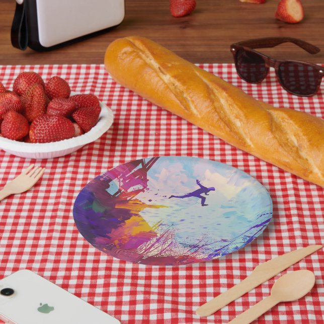 Assiettes En Carton Parkour Urban Free Running Freestyling Party (Pique-nique)