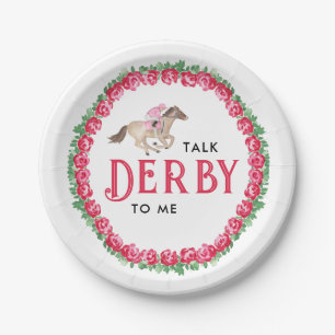 Assiettes En Carton Parle Derby Mariage de Derby de Course de Chevau