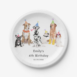 Assiettes En Carton Parti Anniversaire de enfant Chien de Chien de Chi