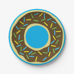 Assiettes En Carton Parti Anniversaire de enfant Donut