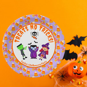 Assiettes En Carton Parti de l'Halloween Anniversaire de enfant mignon