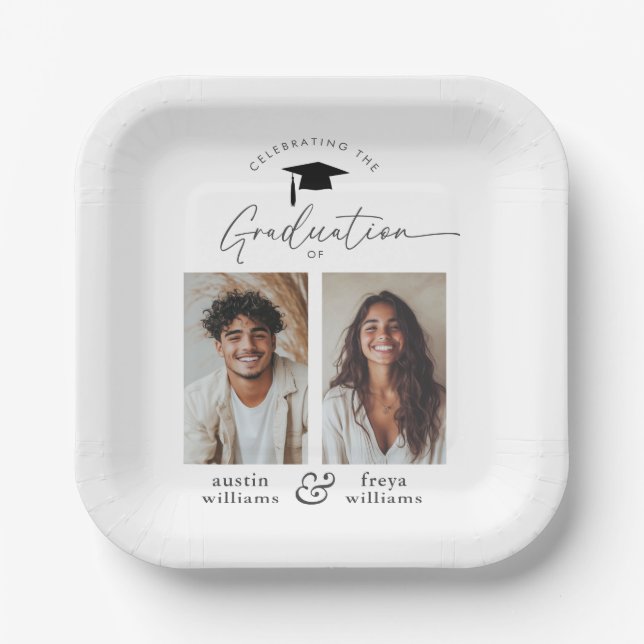 Assiettes En Carton Partie conjointe de l'obtention du diplôme 2 Photo (Recto)