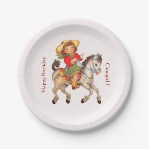 Assiettes En Carton Partie de cow-girl
