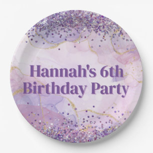 Assiettes En Carton Partie de peinture à l'aquarelle Abstraite