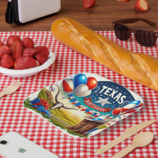 Assiettes En Carton Party Plates Texas Way