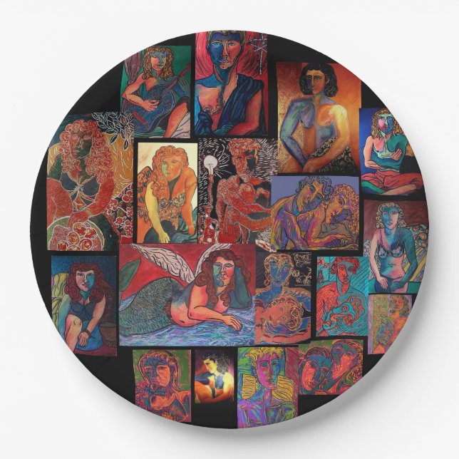 Assiettes En Carton Pas De Méchants Bits ! ! Fournitures et décoration (Devant)