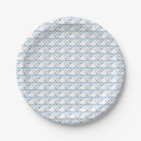Pastel Blue Purple Polka Dot Tea Party