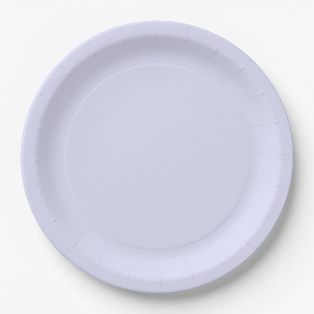 Assiettes En Carton Pastel Periwinkle violet (Devant)