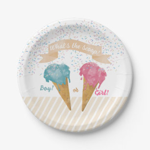 Assiettes En Carton Pastel Retro Glace Cream Genre Revevela Party