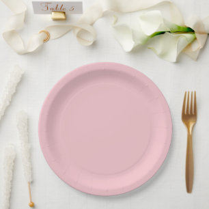 Assiettes En Carton Pastel Tropical Rose