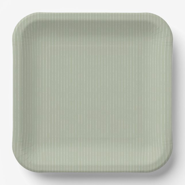 Assiettes En Carton Pastel vert. (Recto)