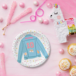 Assiettes En Carton Patch Preppy Jean Jacket 10e anniversaire