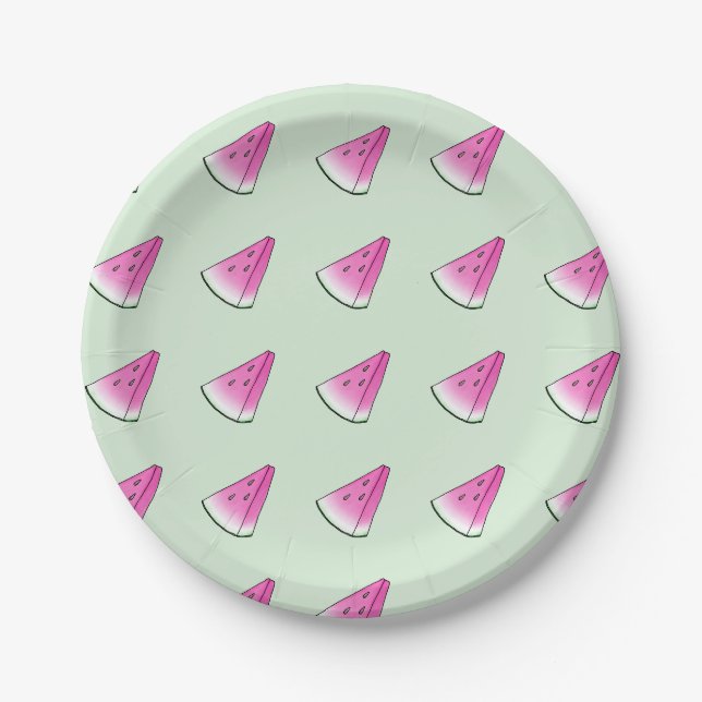 Assiettes En Carton Pâte de melon (Devant)