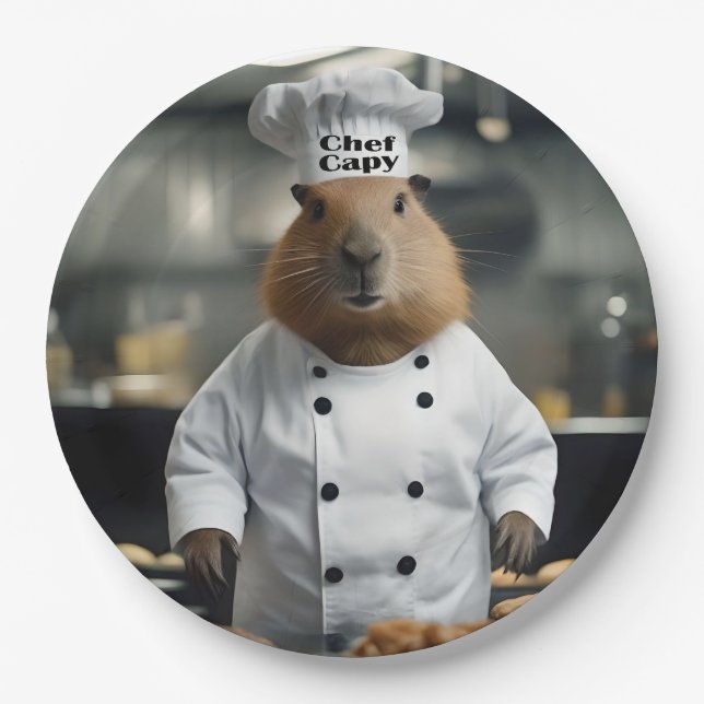Assiettes En Carton Pâtisserie : La Capybara Culinaire (Devant)