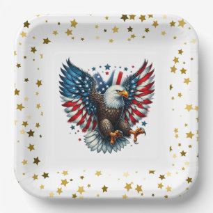 Assiettes En Carton Patriotique