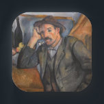 Assiettes En Carton Paul Cezanne - Fumeur<br><div class="desc">Fumeur / Homme à la pipe - Paul Cezanne,  Huile sur toile,  1890</div>