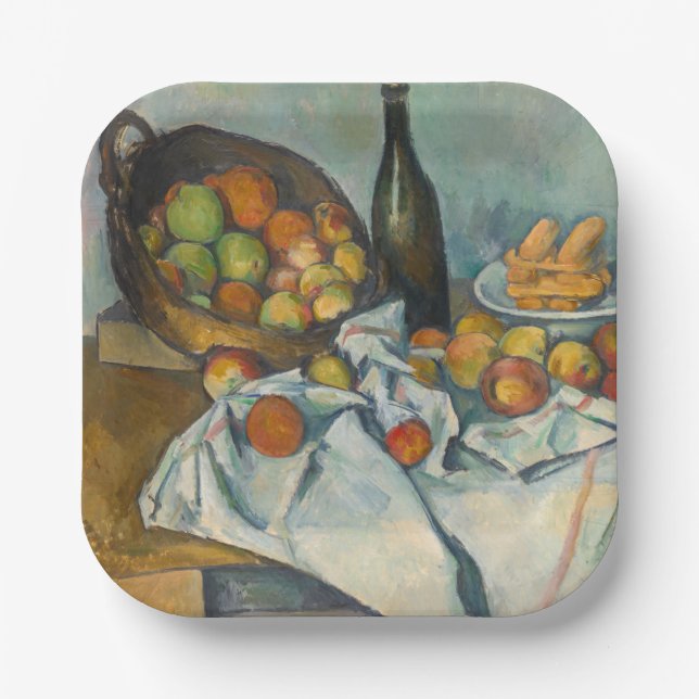 Assiettes En Carton Paul Cezanne - Le panier des pommes (Recto)
