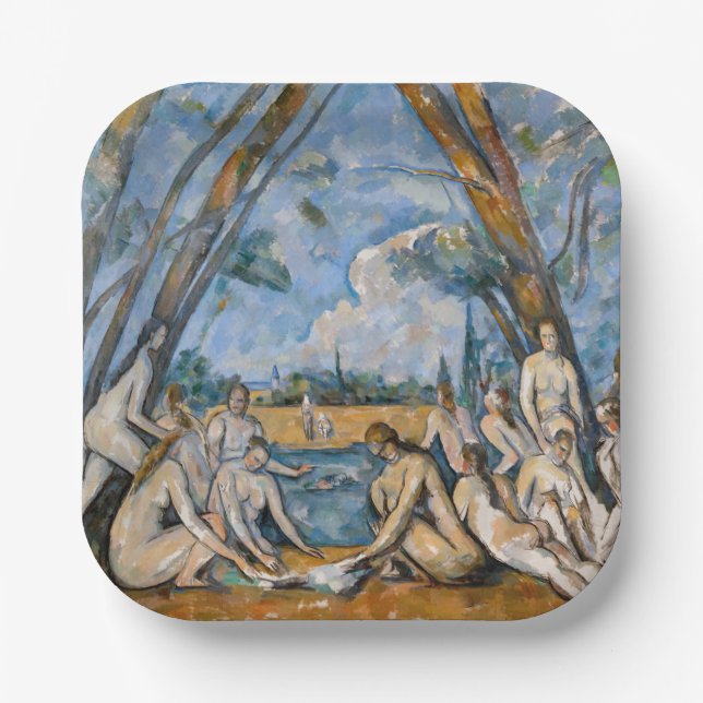 Assiettes En Carton Paul Cezanne - Les Grandes Baignoires (Recto)