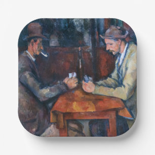 Assiettes En Carton Paul Cezanne - Les Joueurs De Cartes