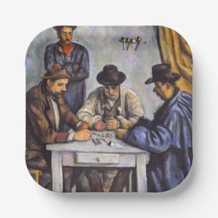 Assiettes En Carton Paul Cezanne - Les Joueurs De Cartes