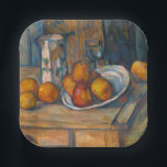Assiettes En Carton Paul Cezanne - Vie morte avec Jug de Lait et Fruit<br><div class="desc">Vie morte avec Jug et Fruits au lait / Nature morte avec cruche de lait et des fruits - Paul Cezanne,  Huile sur Toile,  1900</div>