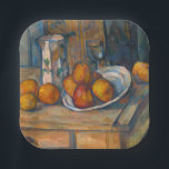 Assiettes En Carton Paul Cezanne - Vie morte avec Jug de Lait et Fruit<br><div class="desc">Vie morte avec Jug et Fruits au lait / Nature morte avec cruche de lait et des fruits - Paul Cezanne,  Huile sur Toile,  1900</div>