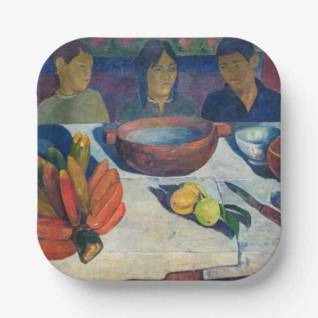 Assiettes En Carton Paul Gauguin - Le Repas / Bananes (Recto)