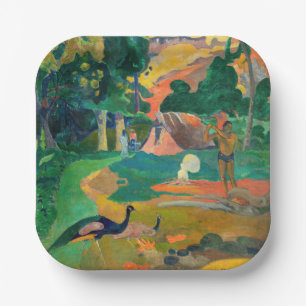Assiettes En Carton Paul Gauguin - Paysage aux paons / Matamoe