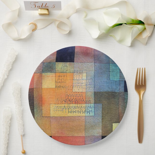 Assiettes En Carton Paul Klee, Architecture polyphonique, (Mariage)