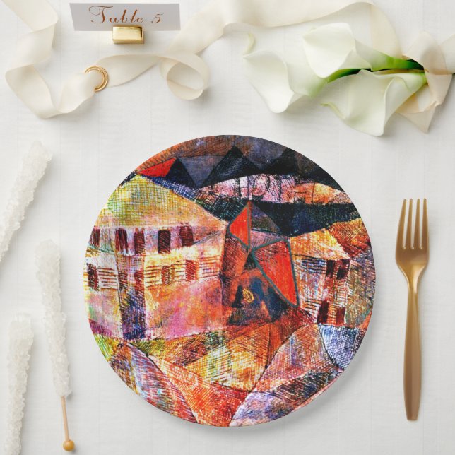 Assiettes En Carton Paul Klee, The Hotel, (Mariage)