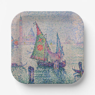 Assiettes En Carton Paul Signac - La Voile verte