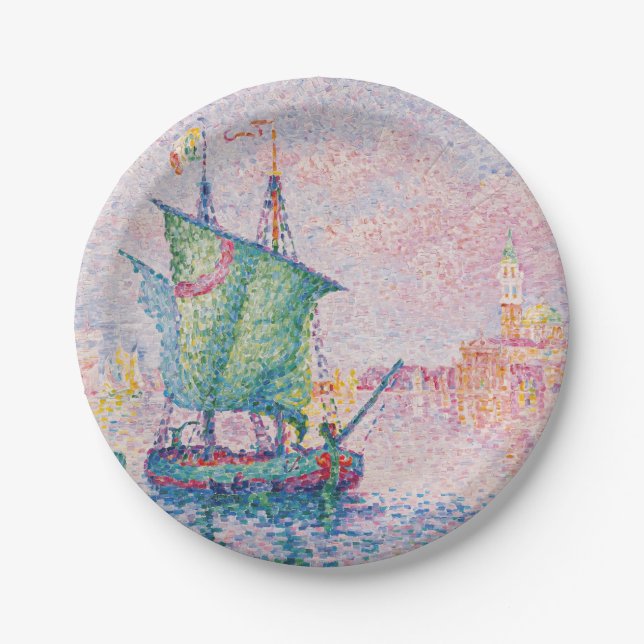 Assiettes En Carton Paul Signac - Venise, Le Nuage Rose (Devant)