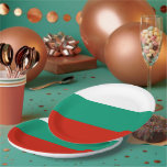 Assiettes En Carton pavillon de la Bulgarie<br><div class="desc">Un cadeau idéal pour tous ceux qui sont patriotes de leur pays !</div>