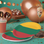 Assiettes En Carton pavillon lituanien<br><div class="desc">Un cadeau idéal pour tous ceux qui sont patriotes de leur pays !</div>