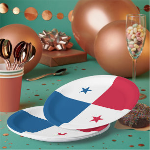 Assiettes En Carton Pavillon Panama