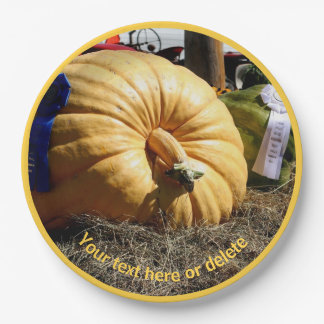 Assiettes En Carton Pays Fair Prix Citrouille Parti personnalisé