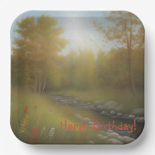 Assiettes En Carton Pays Vibes Anniversaire