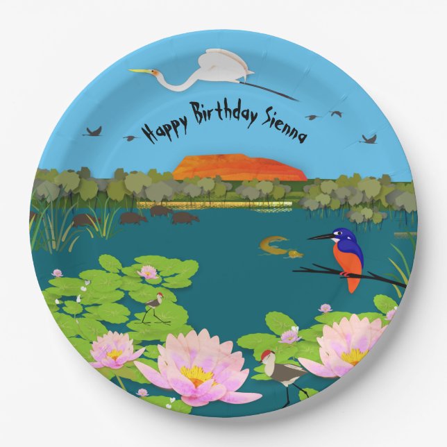 Assiettes En Carton Paysage tropical du nord de l'Australie  (Devant)